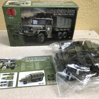 Mô hình quân sự xe PTR 80 & Tải M35 (Lắp ráp) 1 Bộ 2 chiếc  tỷ lệ 1:72
