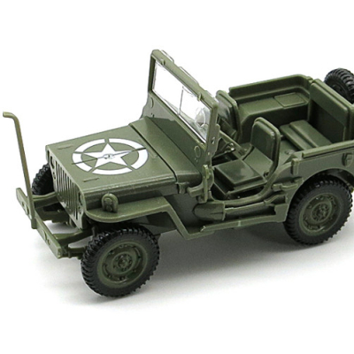 Mô hình quân sự xe Jeep Willy (Lắp ráp 4D)  tỷ lệ 1:48