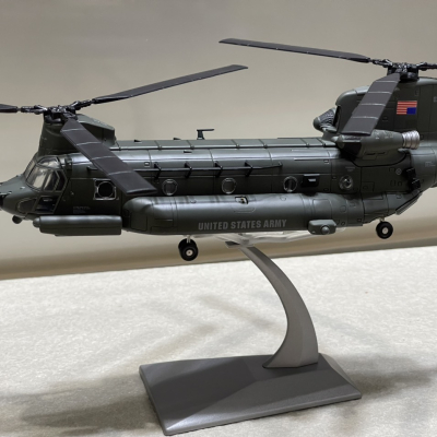​Mô hình Kim loại Máy bay Trực Thăng vận tải hạng nặng MH-47G chinook  tỷ lệ 1:72