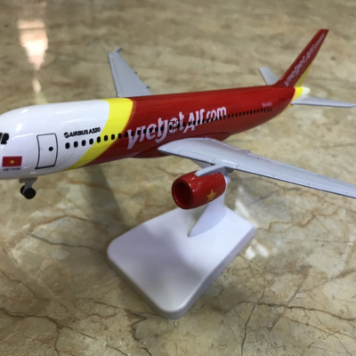 Mô hình máy bay Airbus A-320 VietJet Air tỷ lệ 1:350
