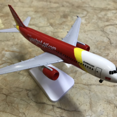 Mô hình máy bay Airbus A-320 VietJet Air tỷ lệ 1:350