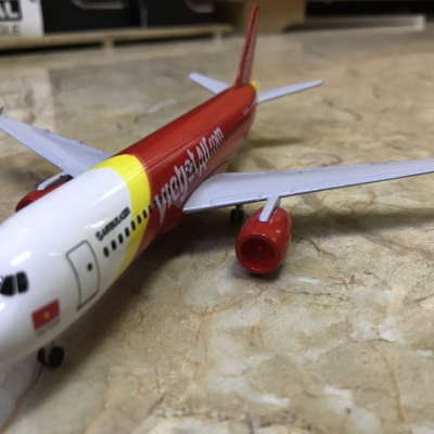 Mô hình máy bay Airbus A-320 VietJet Air tỷ lệ 1:350