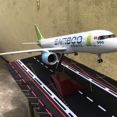 Mô hình máy bay BAMBOO Airways A-320  tỷ lệ 1:130