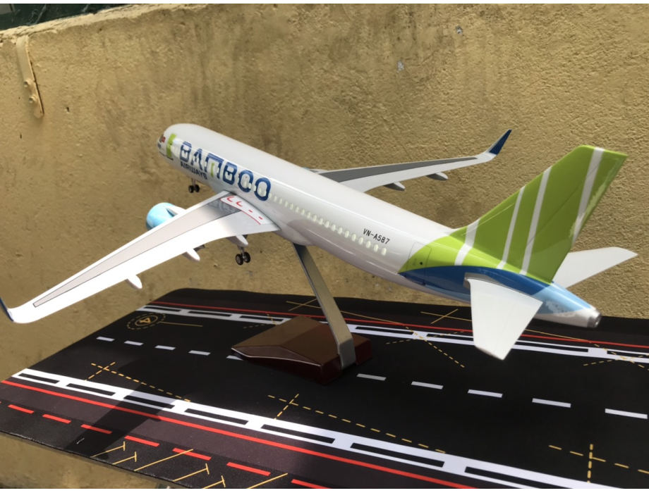 Mô hình máy bay BAMBOO Airways A-320 tỷ lệ 1:130 Mô hình máy bay BAMBOO Airways A-320 tỷ lệ 1:130