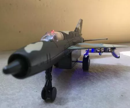 ​Mô hình Máy bay đồ chơi MIG-21 kim loại &ABS