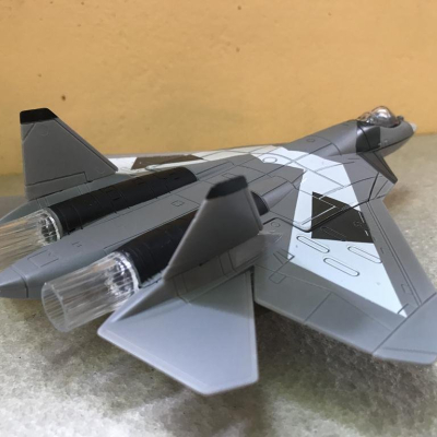 Mô hình Máy bay đồ chơi SU-57 kim loại &ABS