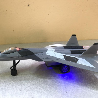 Mô hình Máy bay đồ chơi SU-57 kim loại &ABS