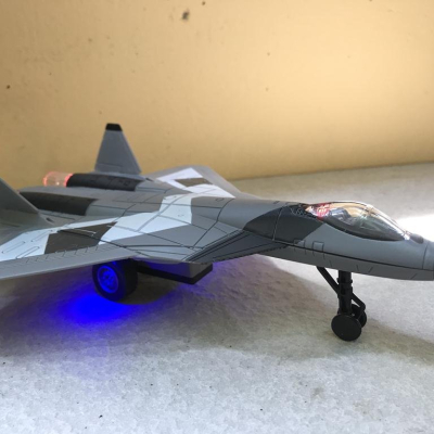 Mô hình Máy bay đồ chơi SU-57 kim loại &ABS