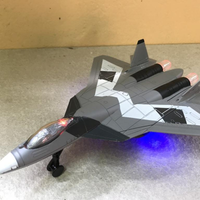 Mô hình Máy bay đồ chơi SU-57 kim loại &ABS