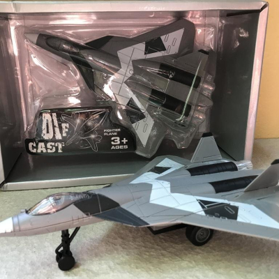 Mô hình Máy bay đồ chơi SU-57 kim loại &ABS