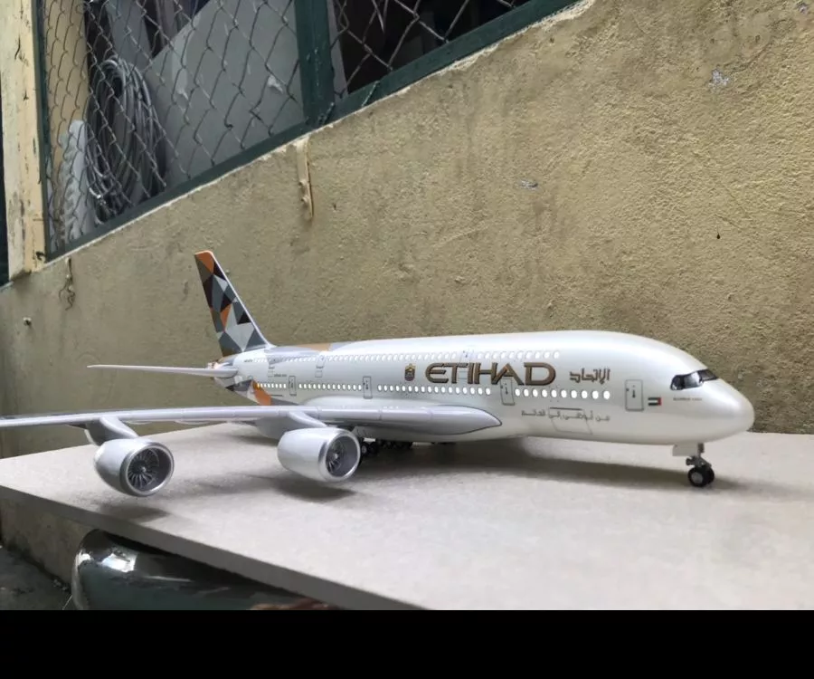 ​Mô hình máy bay ETIHAD A380 tỷ lệ 1:130