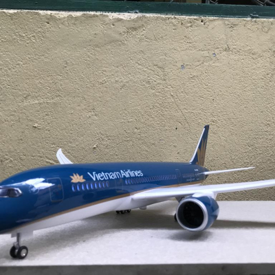 Mô hình máy bay lắp ghép BOEING 787 VietNam Airline  tỷ lệ 1:130
