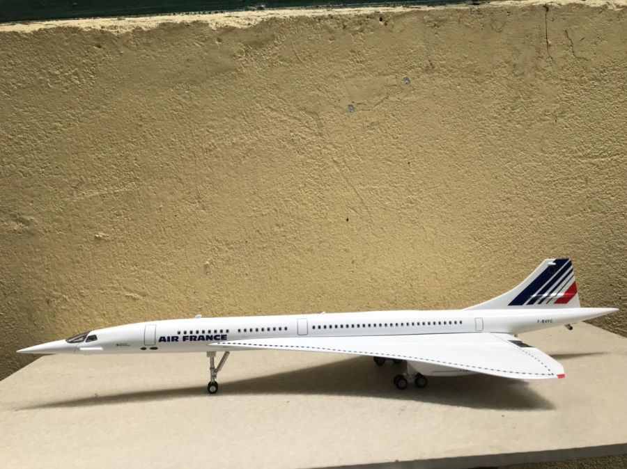 ​Mô hình máy bay siêu thanh CONCORDE Air France tỷ lệ 1:125