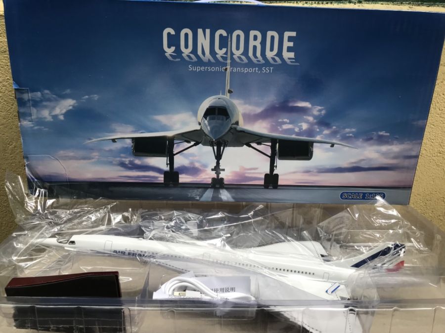 ​Mô hình máy bay siêu thanh CONCORDE Air France tỷ lệ 1:125