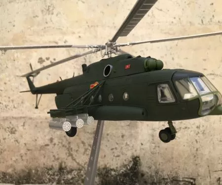 ​Mô hình máy bay Trực Thăng Mi-171 QĐND-VN tỷ lệ 1:48