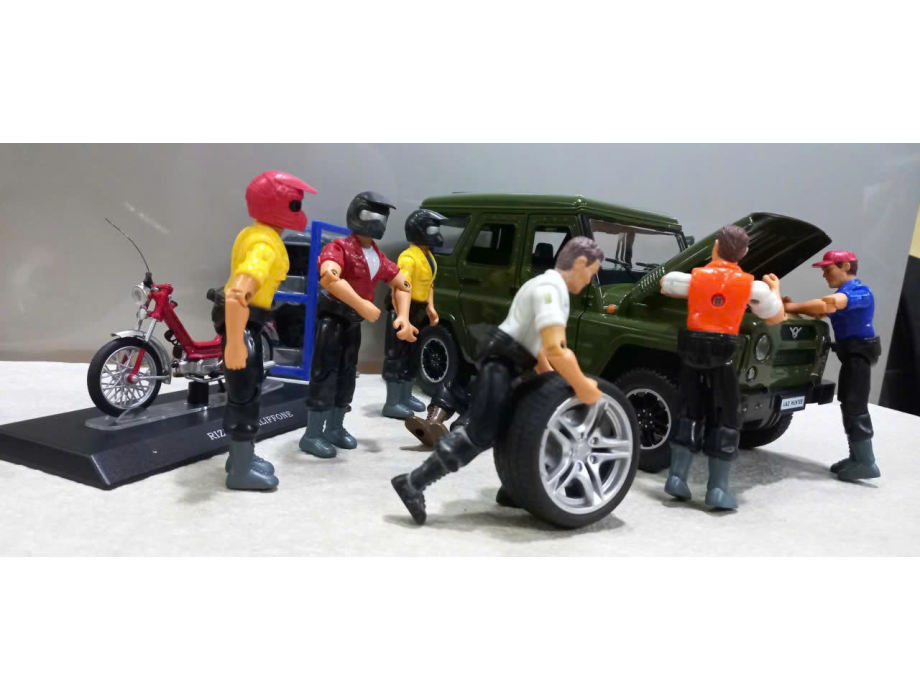 Mô hình Nhân vật Người thợ GARA tỷ lệ 1:18 Mô hình Nhân vật Người thợ GARA tỷ lệ 1:18