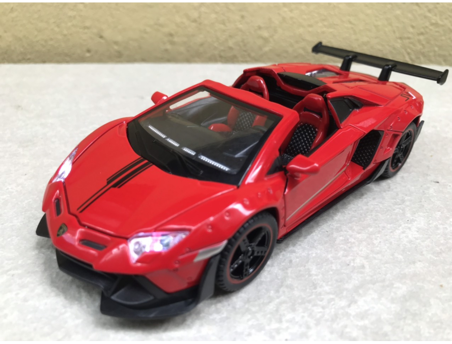 Mô hình xe ô tô Lamborghini Aventador SVJ Roadster tỷ lệ 1:32 Mô hình xe ô tô Lamborghini Aventador SVJ Roadster tỷ lệ 1:32