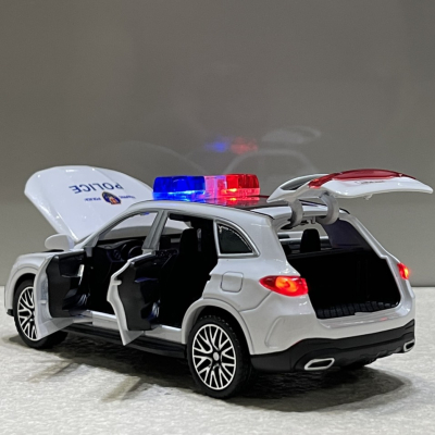 ​Mô hình xe Police Mercedes GLC-400 Dẫn đoàn CSGT tỷ lệ 1:32