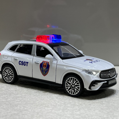 ​Mô hình xe Police Mercedes GLC-400 Dẫn đoàn CSGT tỷ lệ 1:32