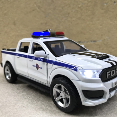 Mô hình xe Cảnh sát CSGT Ford Wildtrak  tỷ lệ 1:32