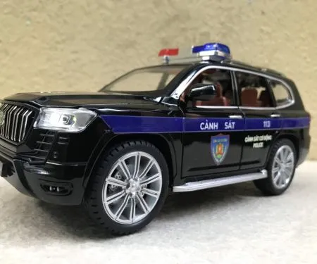 ​Mô hình xe Police land Cruiser GR CSCĐ 113  tỷ lệ 1:24