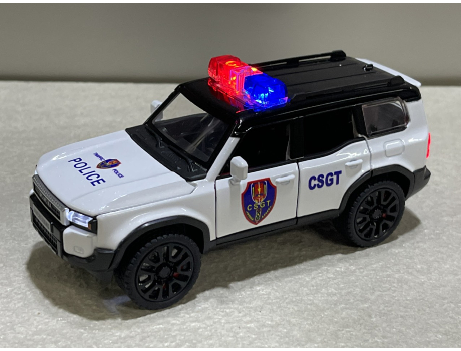 ​Mô hình xe Police Landcruiser Prado-LC250 CSGT VN 1:32