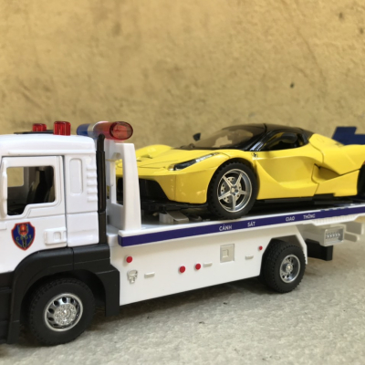 Mô hình xe Tải cứu hộ Police CSGT tỷ lệ 1:32