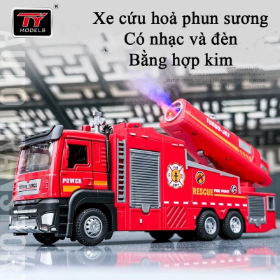 ​Mô hình xe Tải cứu Hoả phun sương tỷ lệ 1:32