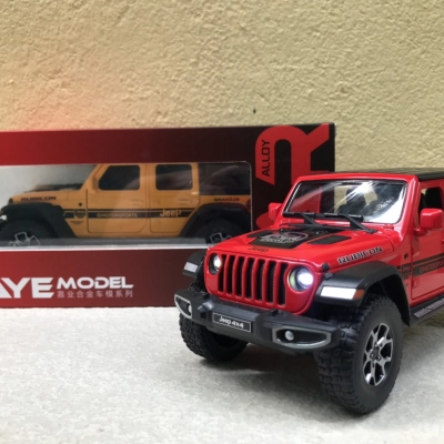 Mô hình xe JEEP RUBICON Wrangler 4X4  tỷ lệ 1:24