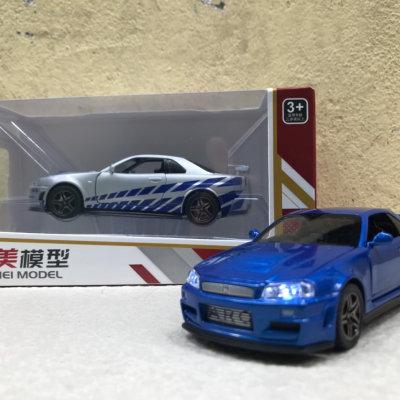 Mô hình xe NISSAN GTR R34 Sports tỷ lệ 1:32