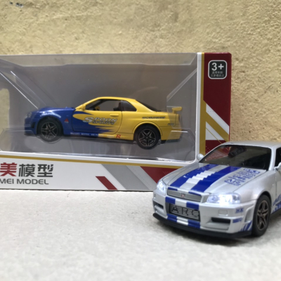 Mô hình xe NISSAN GTR R34 Sports tỷ lệ 1:32