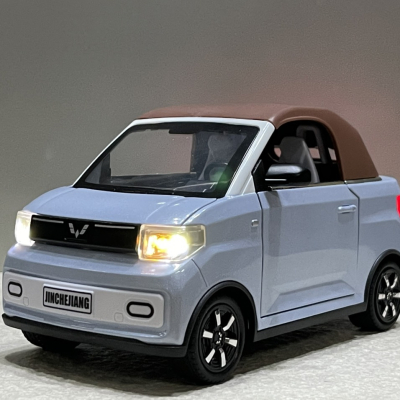 ​Mô hình Trang trí xe ô tô điện Wuling EV MINI 1:18 kim loại (XWUL18EV)