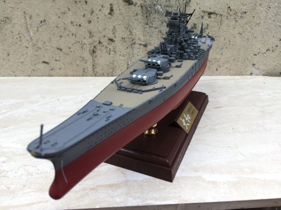 Mô Hình Tàu Chiến Hạm Gỗ YAMATO Sơn Màu  Gỗ Tự Nhiên  Thân 120cm  Showroom Tàu Thuyền Mô Hình Quà Tặng Gỗ Mỹ Nghệ