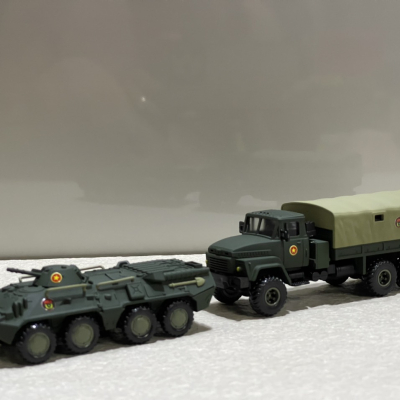 ​Mô hình quân sự xe Bọc thép PTR-80 tỷ lệ 1:72 đã sơn hoàn thành