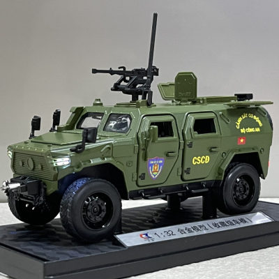​Mô hình xe Cảnh Sát Cơ Động M-TERRAIN Dongfeng tỷ lệ 1:32