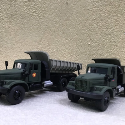 Mô hình xe Quân đội Gaz 3308 tải ben tỷ lệ 1:36