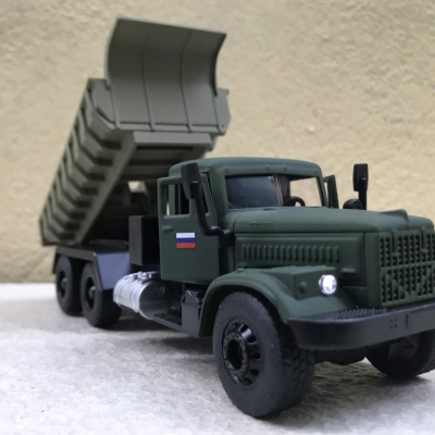 Mô hình xe Quân đội Gaz 3308 tải ben tỷ lệ 1:36