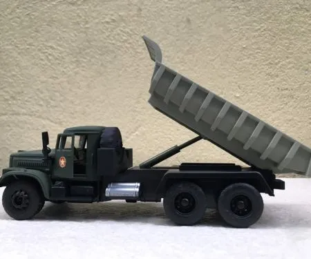 ​Mô hình xe Quân đội Gaz 3308 tải ben tỷ lệ 1:36