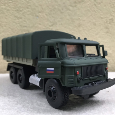 Mô hình xe Quân sự QĐND-VN Gaz 66 Thùng bạt tỷ lệ 1:36