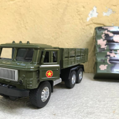Mô hình xe Quân sự QĐND-VN Gaz 66 Thùng bạt tỷ lệ 1:36