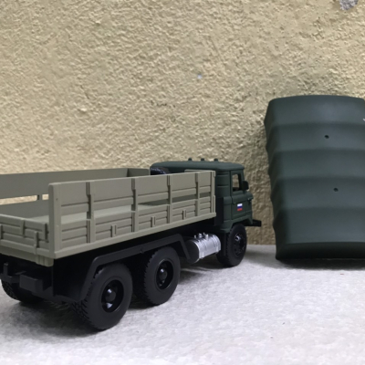 Mô hình xe Quân sự QĐND-VN Gaz 66 Thùng bạt tỷ lệ 1:36