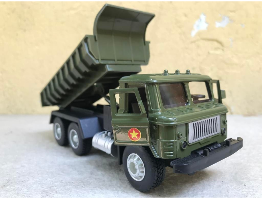 Mô hình xe Quân sự QĐND-VN Gaz 66 thùng ben tỷ lệ 1:36 Mô hình xe Quân sự QĐND-VN Gaz 66 thùng ben tỷ lệ 1:36
