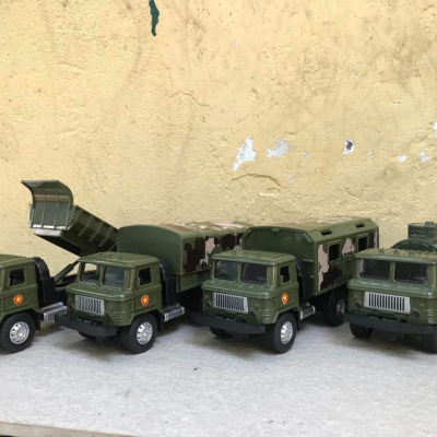 Mô hình xe Quân sự QĐND-VN Gaz 66 thùng ben tỷ lệ 1:36