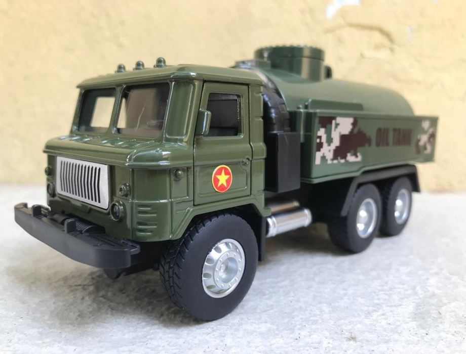 Mô hình xe Quân sự QĐND-VN Gaz 66 Xăng dầu tỷ lệ 1:36 Mô hình xe Quân sự QĐND-VN Gaz 66 Xăng dầu tỷ lệ 1:36