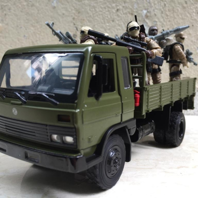 Mô hình xe Quân sự Tải HoWo 4X4  tỷ lệ 1:24
