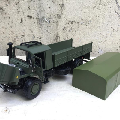 Mô hình xe tải Quân sự CrAZ 6322 mui bạt tỷ lệ 1:36