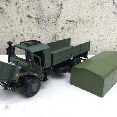 Mô hình xe tải Quân sự CrAZ 6322 mui bạt tỷ lệ 1:36