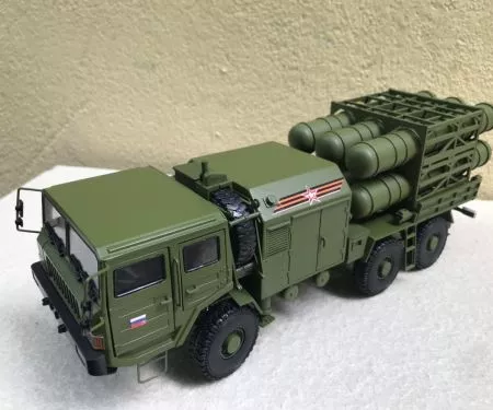 ​Mô hình xe quân sự hệ thống phòng thủ Bal E Nga tỷ lệ 1:30