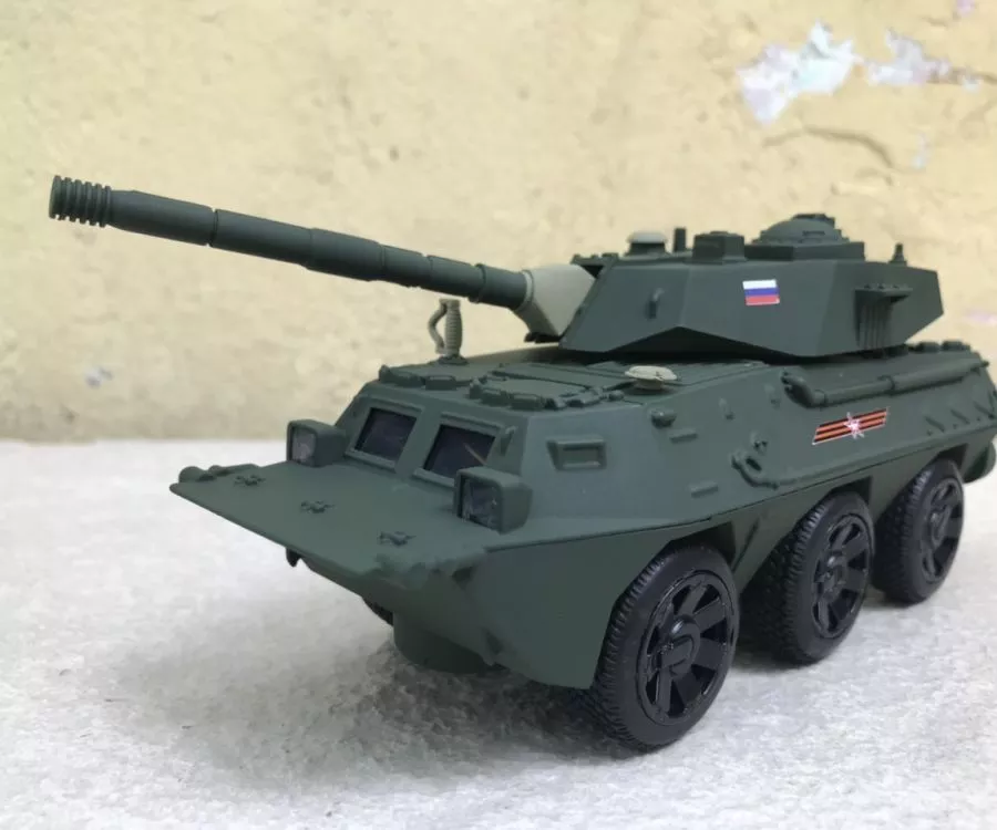 ​Mô hình xe quân sự Nga Bọc thép PTR-T04 tỷ lệ 1:36