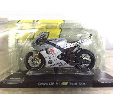 Đồ chơi mô hình xe Moto Yamaha YZR M1 Estoril 2009 1:18